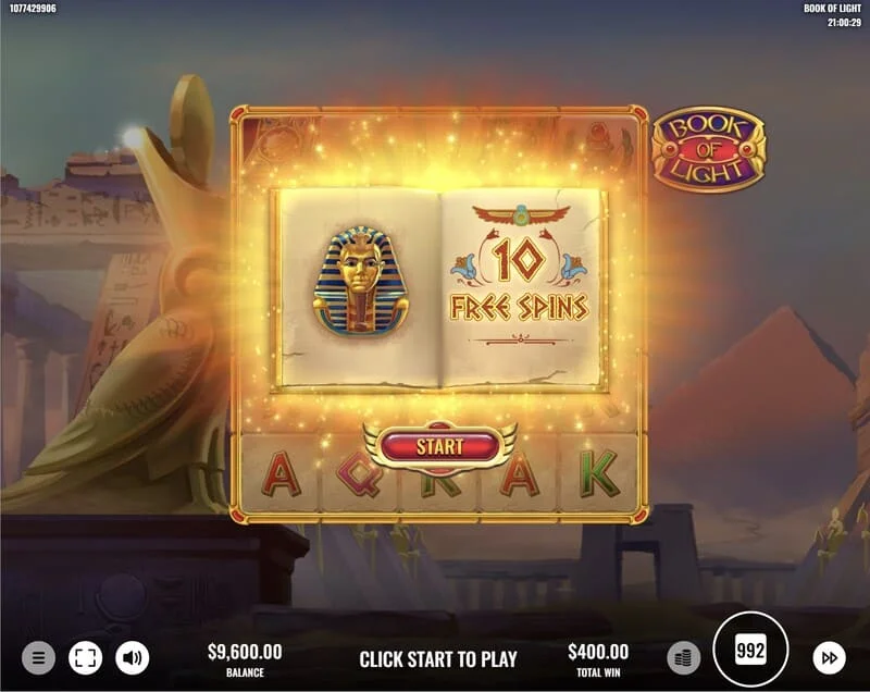 Book of Lights – pokretanje Free Spins-a i proširujući simbol